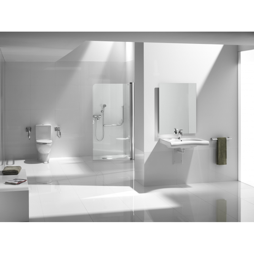 Roca A341242000 - Cisterna de descarga MERIDIAN con conexión inferior, cerámica/blanco