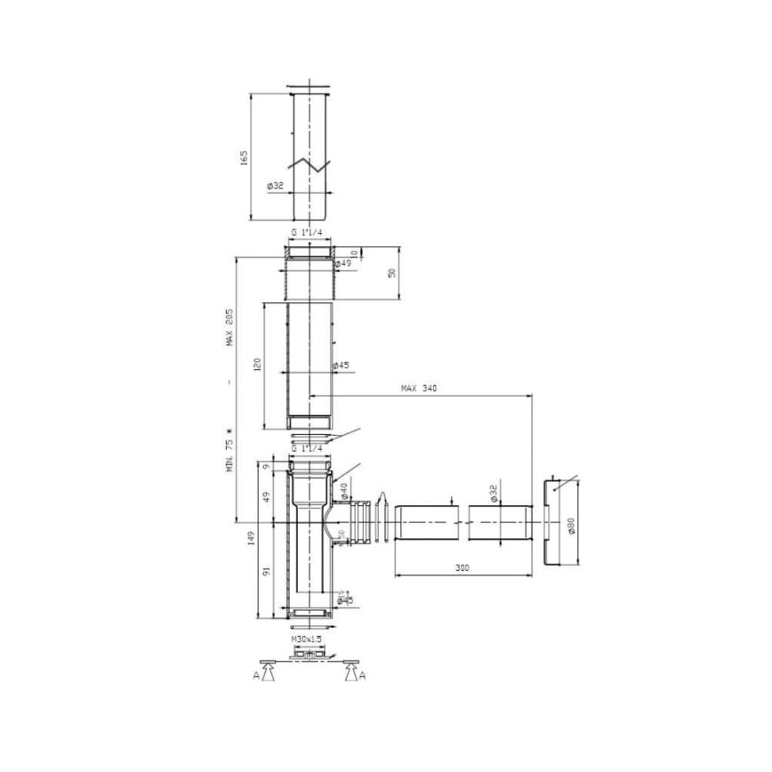 Roca A506403110 - Sifón redondo para lavabo ROCA, acabado en cromo brillante