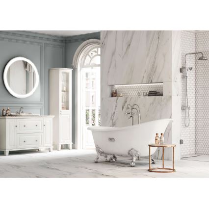 Roca A5A3A4BC00 - Grifo de lavabo + desagüe con rebosadero CARMEN 17,8 cm cromo brillante
