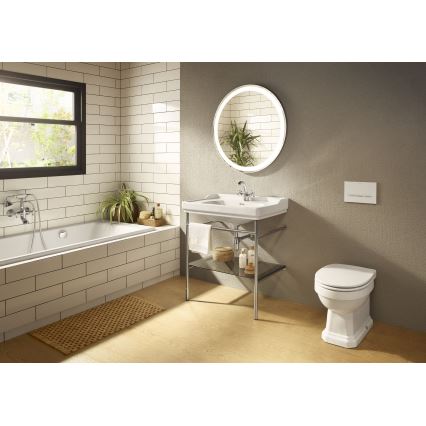 Roca A5A3A4BC00 - Grifo de lavabo + desagüe con rebosadero CARMEN 17,8 cm cromo brillante