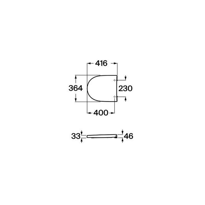 Roca A8012AC00B - Asiento para inodoro SoftClose MERIDIAN supralit/blanco