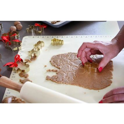 Rodillo de madera con recubrimiento de silicona TORO 43 cm, color crema