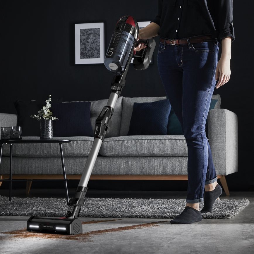 Rowenta - Aspiradora escoba 2 en 1 X-FORCE FLEX ANIMAL CARE 320W/25,2V negro 2000 mAh