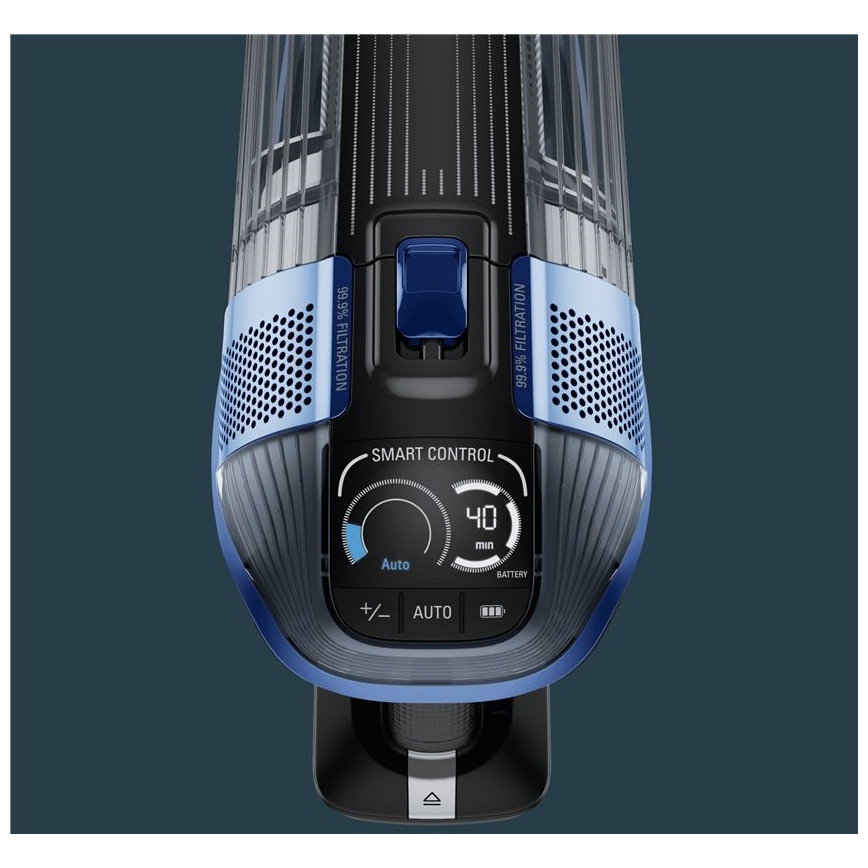 Rowenta - Aspiradora escoba con mopa X-FORCE FLEX ANIMAL AQUA AUTO 3 en 1 480W/32,4V 2500 mAh azul
