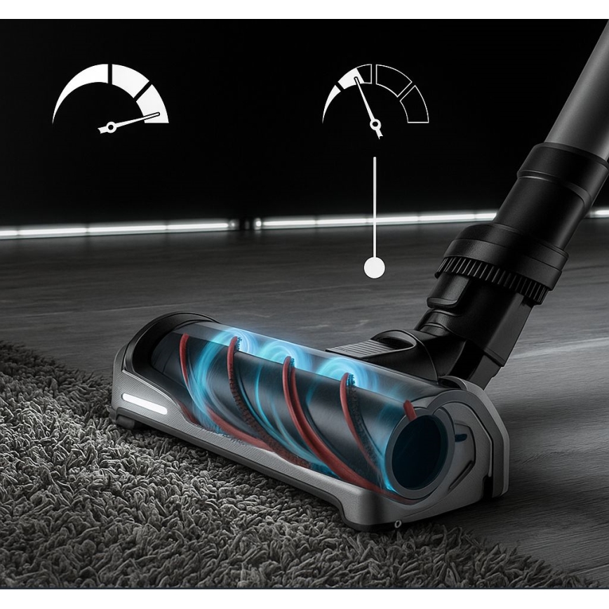 Rowenta - Aspiradora escoba con mopa X-FORCE FLEX ANIMAL AQUA AUTO 3 en 1 480W/32,4V 2500 mAh azul
