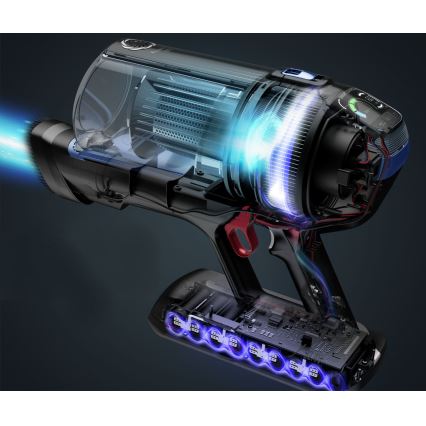 Rowenta - Aspiradora escoba con mopa X-FORCE FLEX ANIMAL AQUA AUTO 3 en 1 480W/32,4V 2500 mAh azul