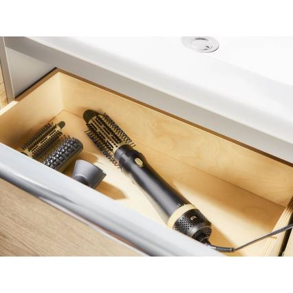 Rowenta - cepillo de aire caliente EXPRESS STYLE 800W/230V negro/dorado