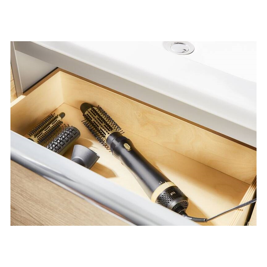 Rowenta - cepillo de aire caliente EXPRESS STYLE 800W/230V negro/dorado