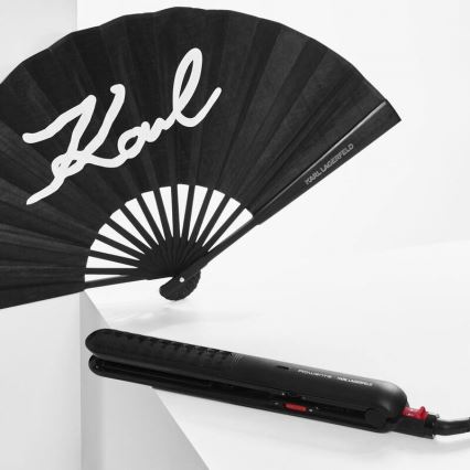 Rowenta - Plancha de pelo KARL LAGERFELD OPTILISS negro