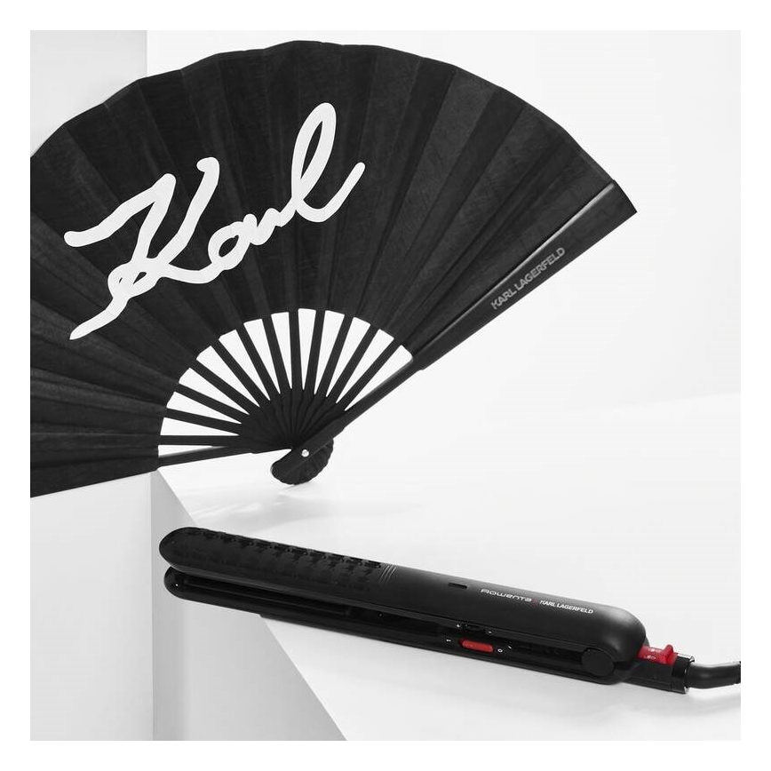 Rowenta - Plancha de pelo KARL LAGERFELD OPTILISS negro