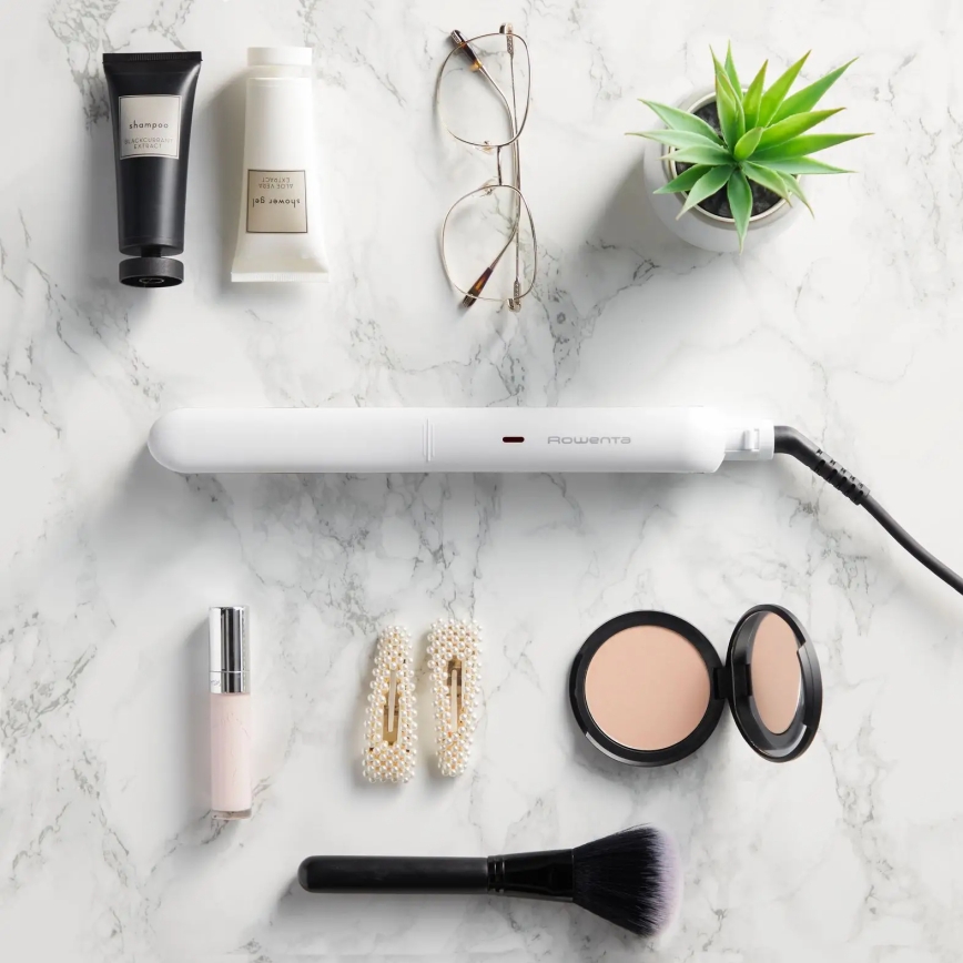 Rowenta - Plancha de pelo OPTILISS blanco