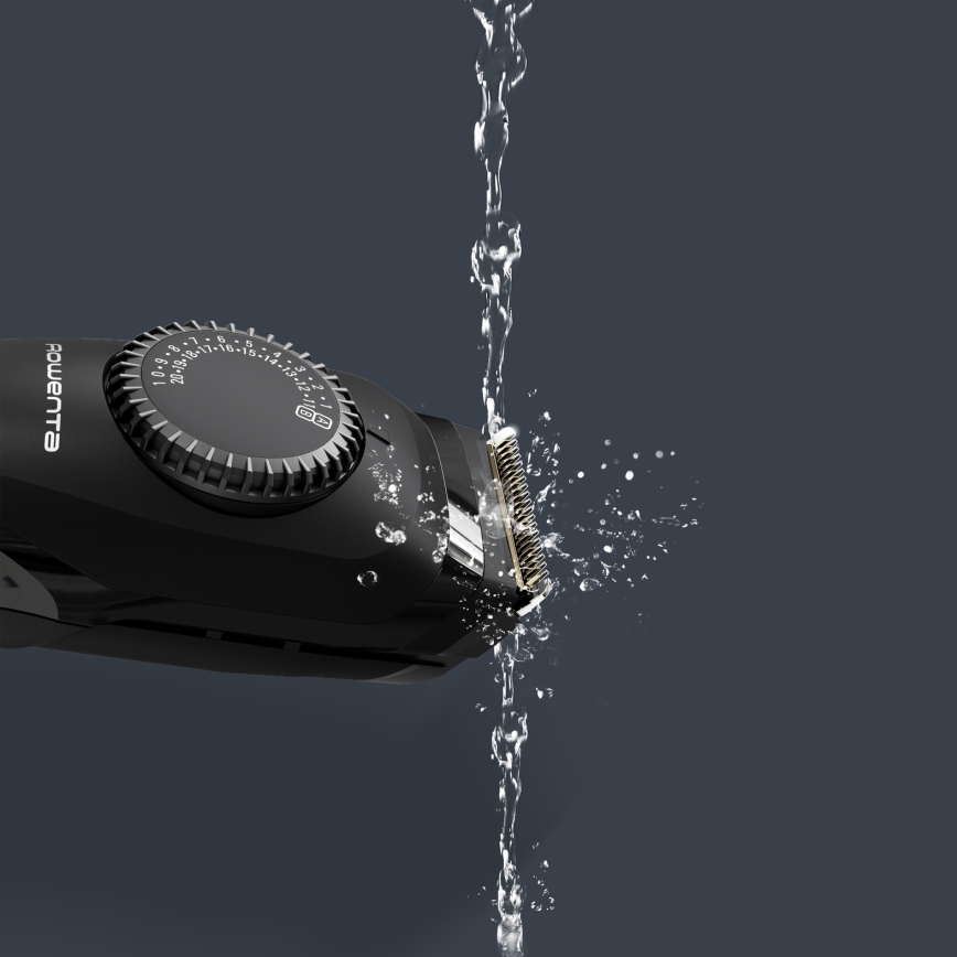 Rowenta - Recortadora de barba VIRTUO BEARD TRIMMER, negra, 1200 mAh