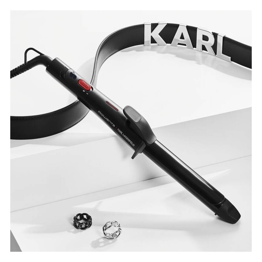 Rowenta - Rizador de pelo KARL LAGERFELD 47W/230V negro