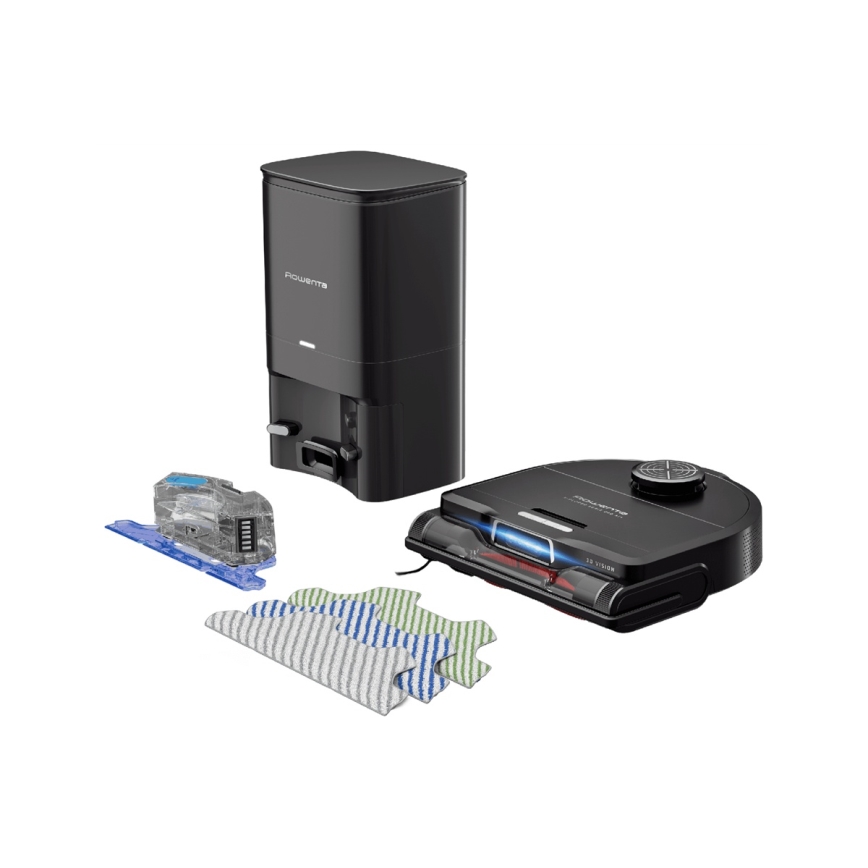 Rowenta - Robot aspirador inteligente con fregona X-PLORER S240+ AI Animal & Allergy Wi-Fi 5200 mAh