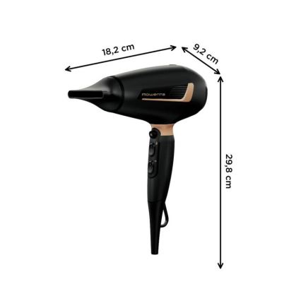 Rowenta - Secador de pelo PRO EXPERT 2200W/230V negro