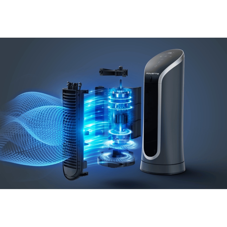 Rowenta - Ventilador de columna EOLE COMPACT 30W/230V negro