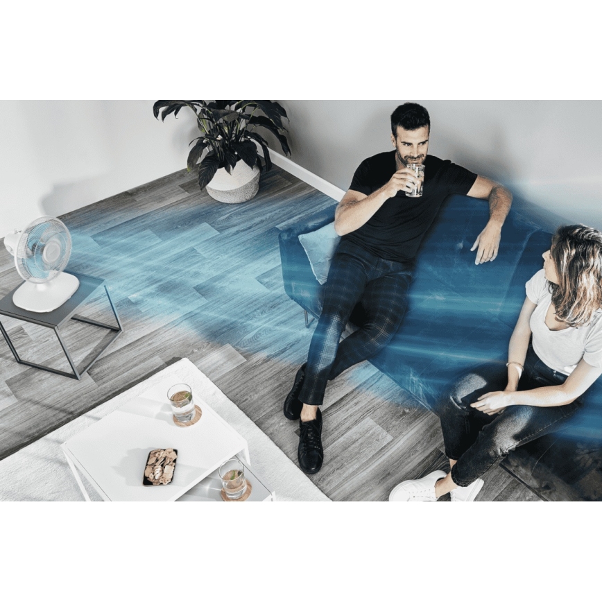 Rowenta - Ventilador de mesa ESSENTIAL 28W/230V diá. 25 cm blanco