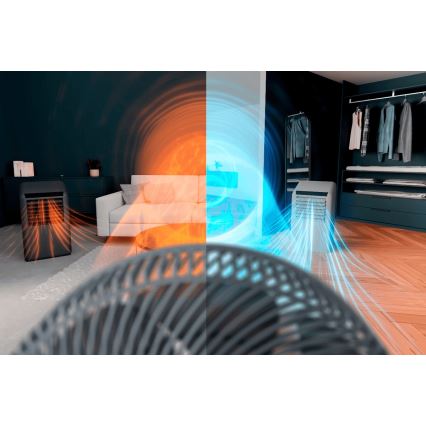 Rowenta - Ventilador de mesa TURBO SWIFT COMPACT 230V azul + control remoto