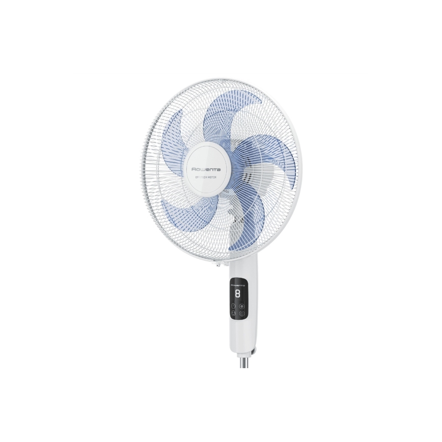 Rowenta - Ventilador de pie TURBO SILENCE 55W/230V 147 cm blanco + mando a distancia