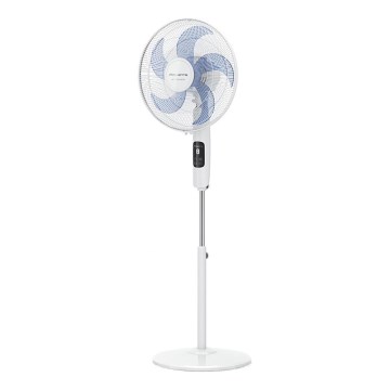 Rowenta - Ventilador de pie TURBO SILENCE 55W/230V 147 cm blanco + mando a distancia