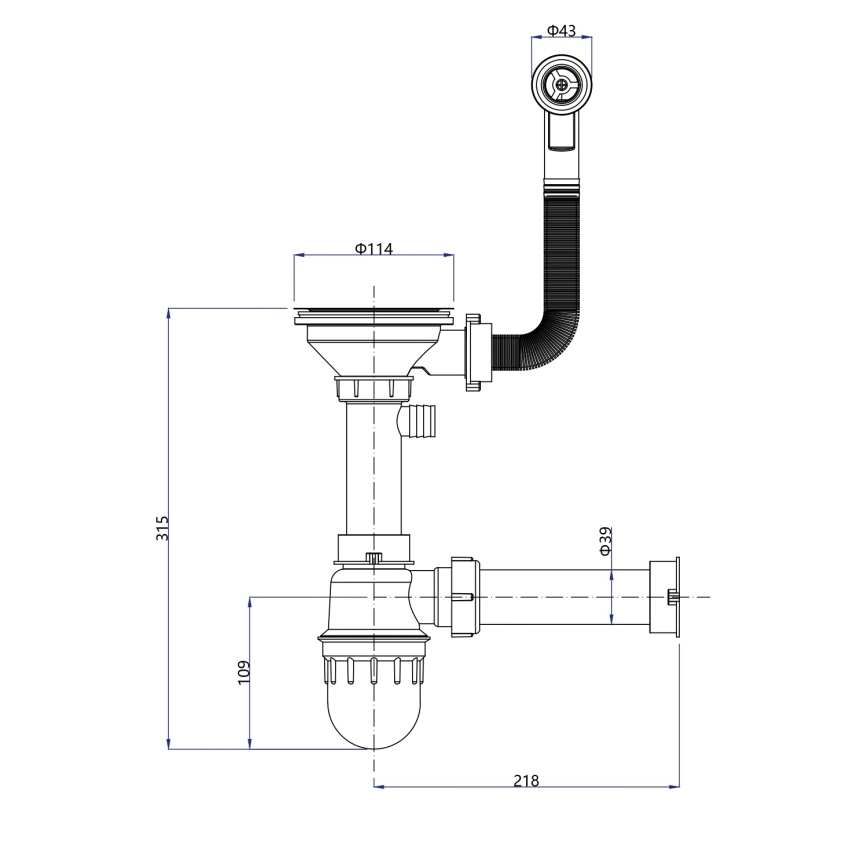 Samona - Fregadero de cocina SAMONA 77x44 cm granito/negro
