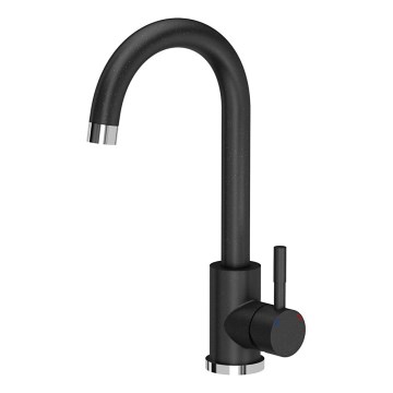Samona - Grifo de fregadero 32 cm granito/negro