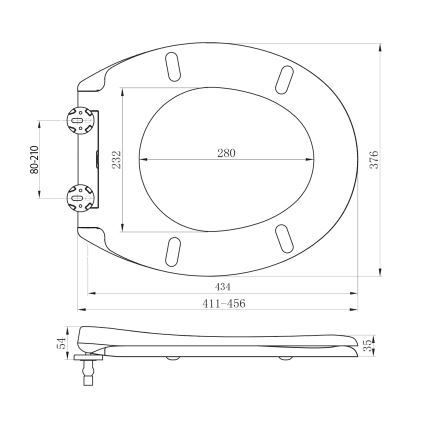 Sapho - Asiento de inodoro ADINA SoftClose blanco