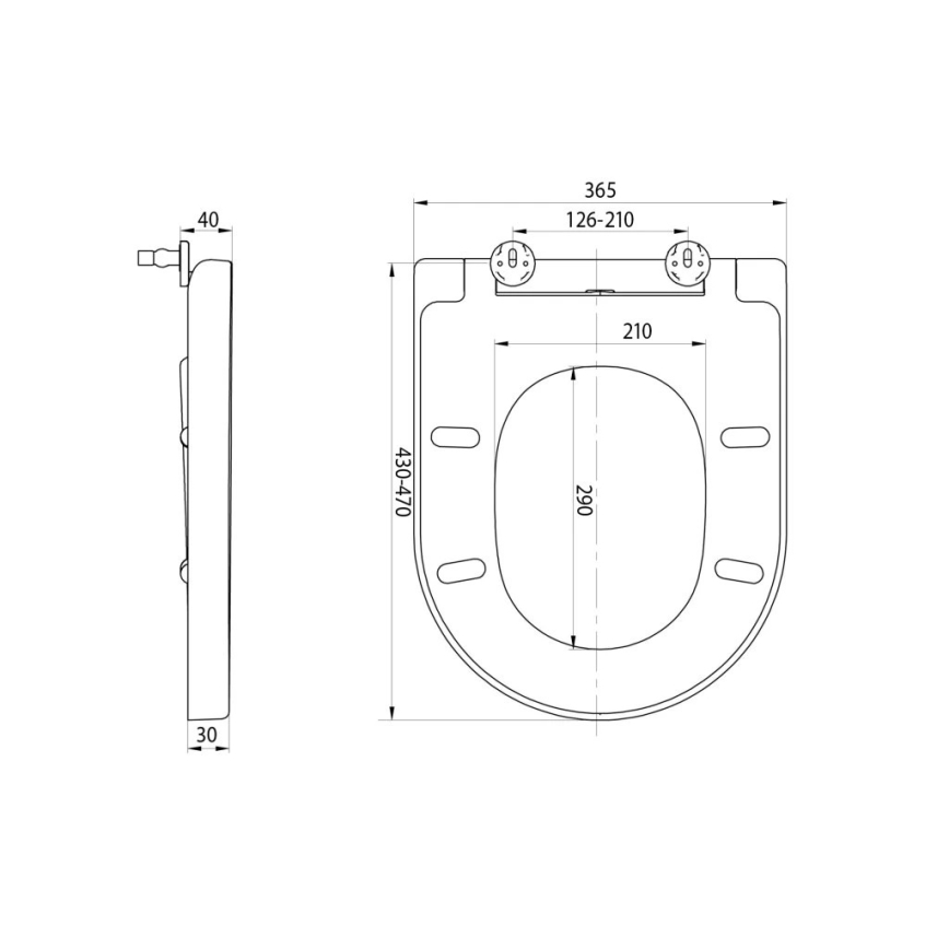Sapho - Asiento de inodoro SoftClose TURKU blanco