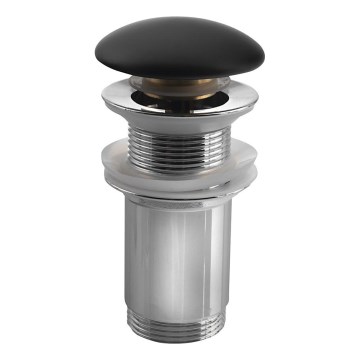 Sapho - Desagüe de lavabo Ø 7 cm negro mate/cromo brillante