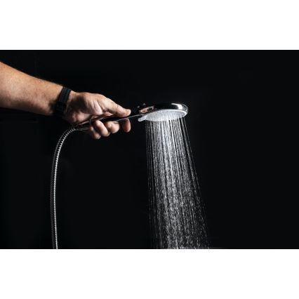 Sapho - Ducha de mano con modo de enjuague cromo brillante