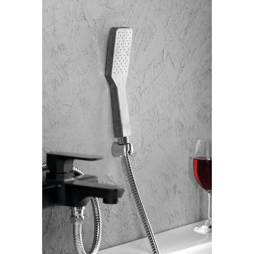 Sapho - Ducha de mano con sistema autolimpiante, cromo brillante