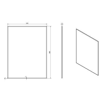 Sapho - Espejo ACCORD 60x80 cm