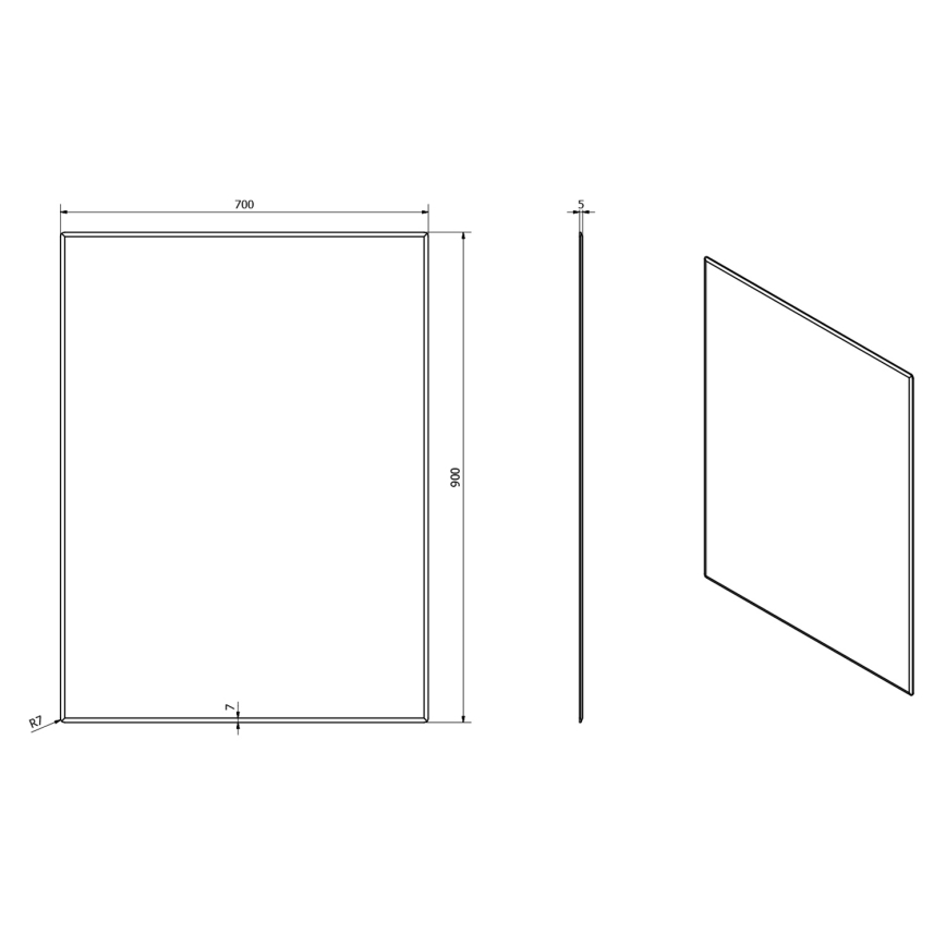 Sapho - Espejo ACCORD 70x90 cm
