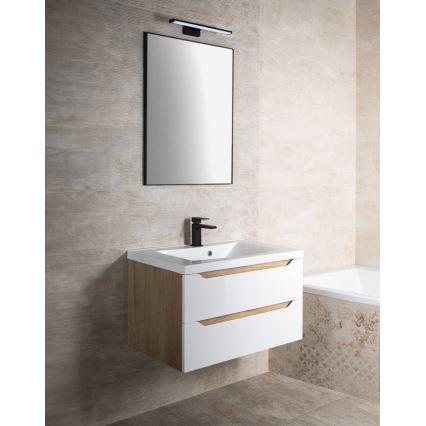 Sapho - Espejo con marco AROWANA 50x80 negro mate