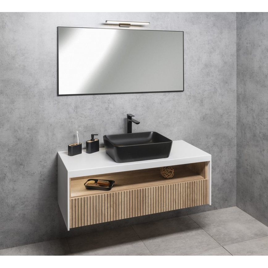 Sapho - Espejo con marco AROWANA 50x80 negro mate