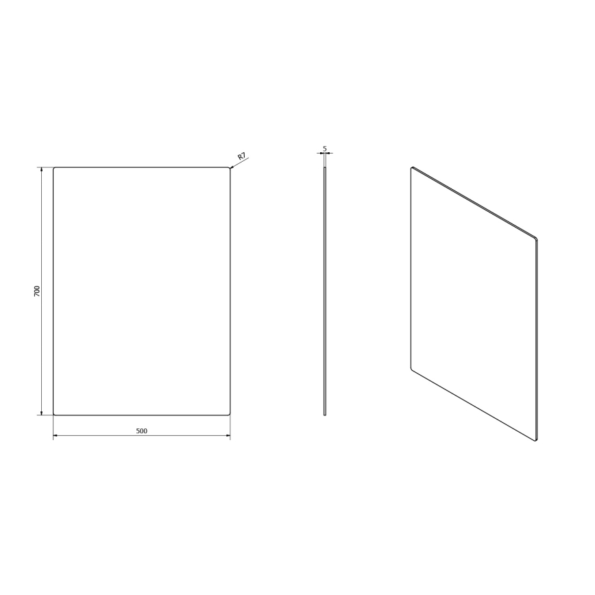 Sapho - Espejo PLAIN 50x70 cm