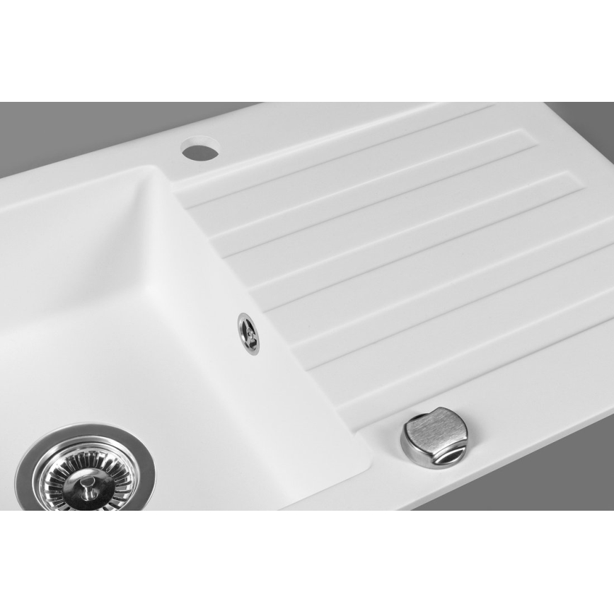 Sapho - Fregadero de cocina 78x44 cm granito/blanco