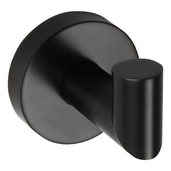 Sapho - Gancho de pared X-ROUND 5,5x6,5 cm negro