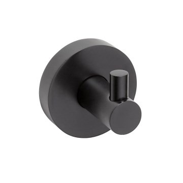 Sapho - Gancho de pared X-ROUND 5x5,5 cm negro mate