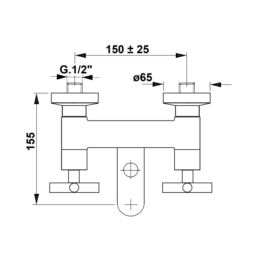 Sapho - Grifo de bañera AXIA en cromo brillante