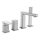 Sapho - Grifo de bañera de 4 orificios TURSI, cromo brillante
