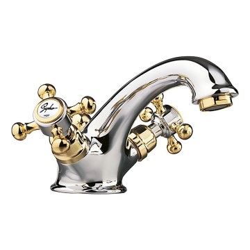 Sapho - Grifo de lavabo ANTEA con válvula de desagüe, dorado