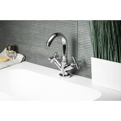 Sapho - Grifo de lavabo AXIA, cromo brillante