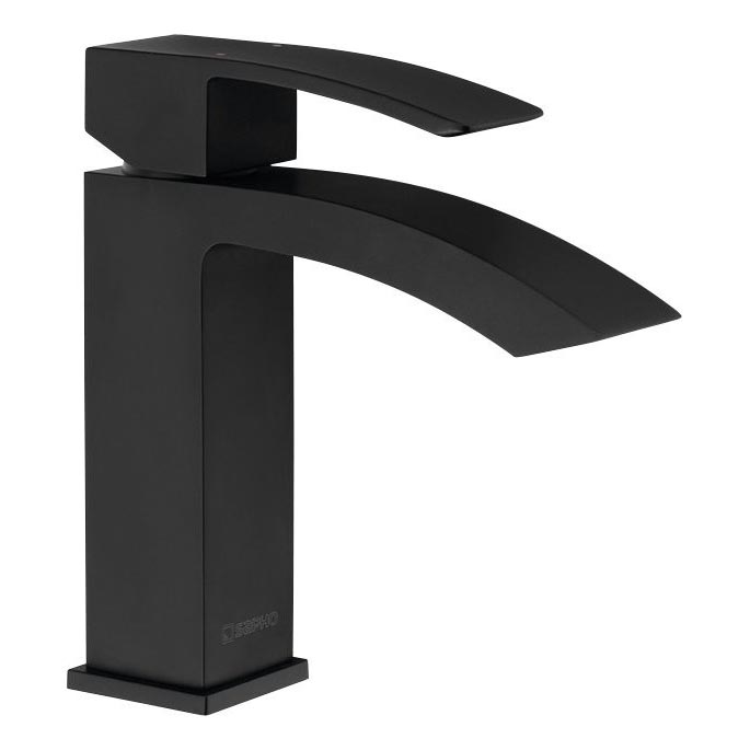 Sapho - Grifo de lavabo GINKO 15,6 cm, negro mate