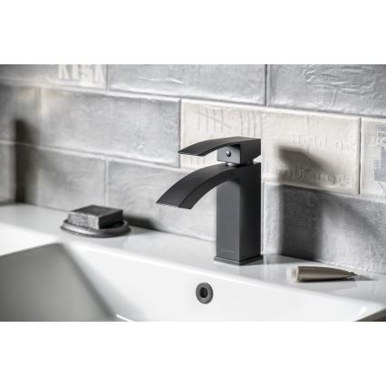 Sapho - Grifo de lavabo GINKO 15,6 cm, negro mate