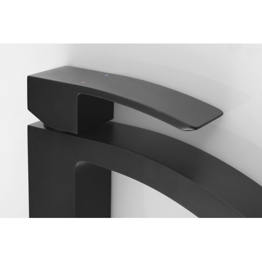 Sapho - Grifo de lavabo GINKO 15,6 cm, negro mate