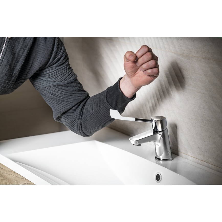 Sapho - Grifo de lavabo LEA 15,4 cm cromado brillante