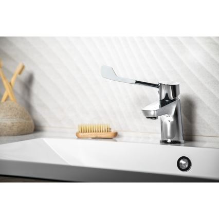 Sapho - Grifo de lavabo LEA 15,4 cm cromado brillante