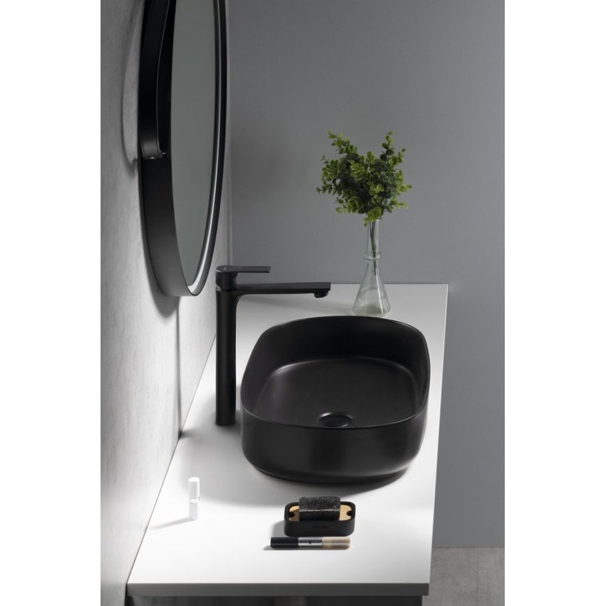 Sapho - Grifo de lavabo PAX 31,5 cm mate negro
