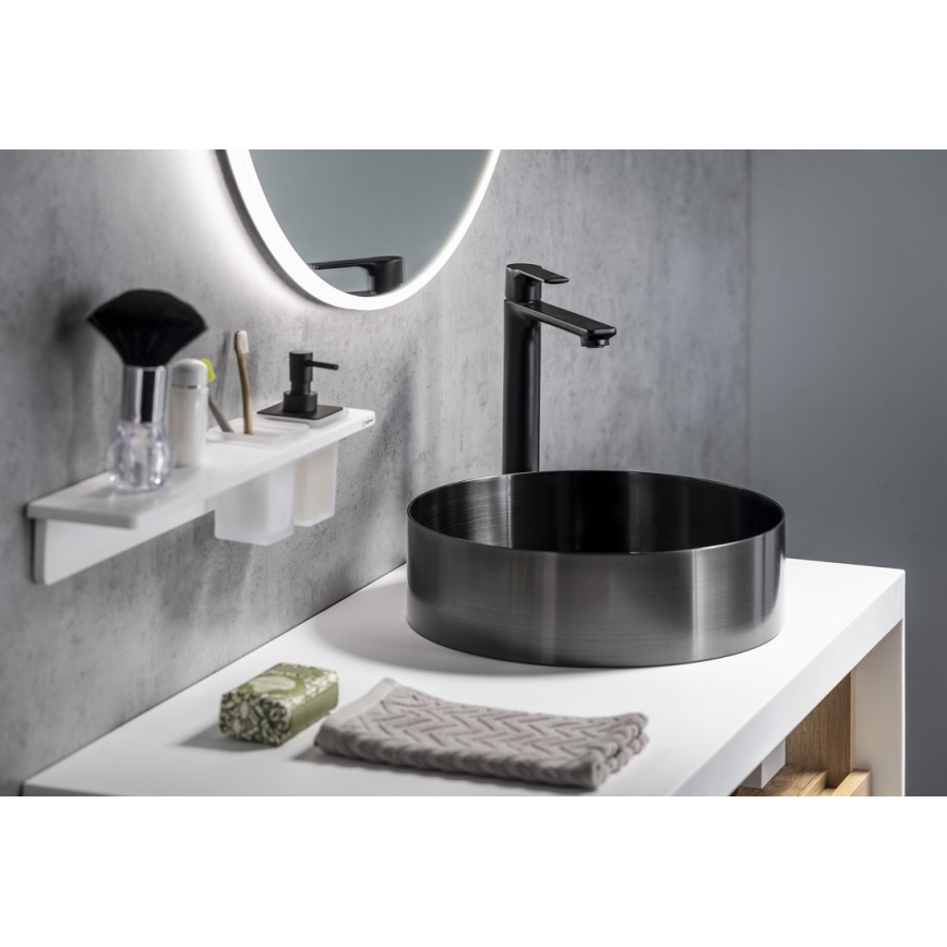 Sapho - Grifo de lavabo PAX 31,5 cm mate negro